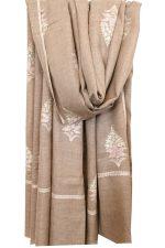 Light Weight Shahmina Botidar Shawl - Light Brown