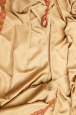 Light Weight Shahmina Gents Beldar Shawl - Beige