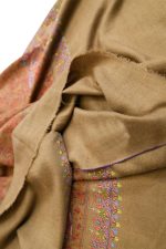 Light Weight Shahmina Jamawar Gents Shawl - Brown