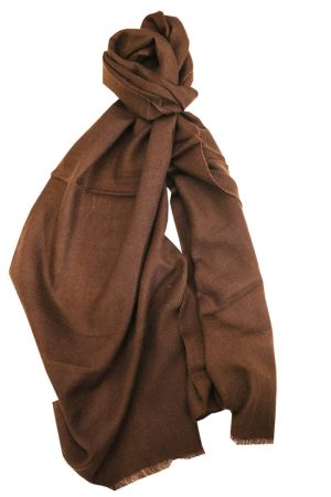 Light Weight Shahmina Scarves - Dark Brown