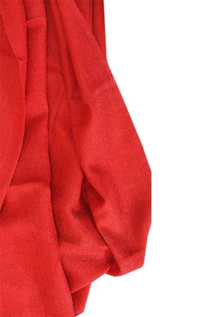 Red and handcrafted Scarves made from Shahmina by Carpet Cellar
