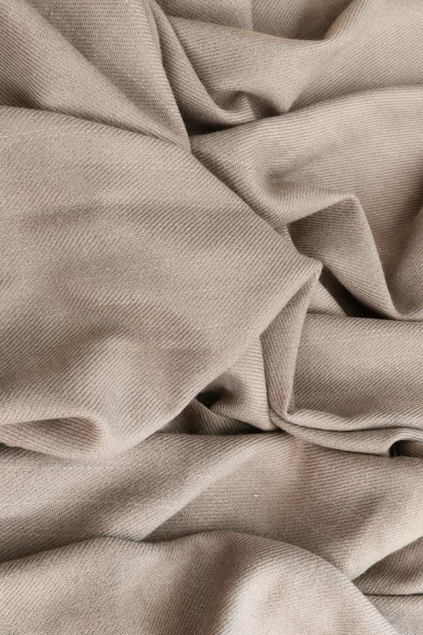 Pashmina Blanket - Light Beige | Blankets | Carpet Cellar