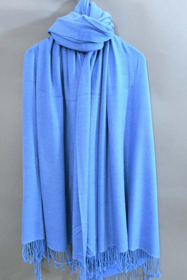 Pashmina Blanket Single - Light Blue