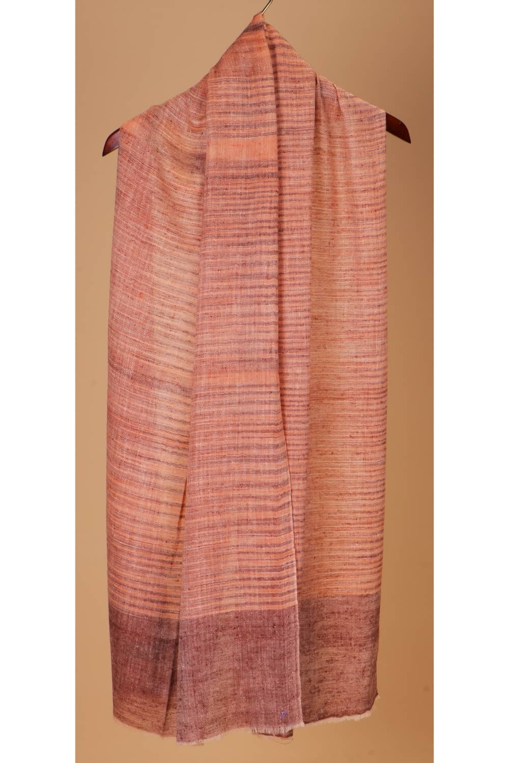 Pashmina Ikat Stole – Pale Orange