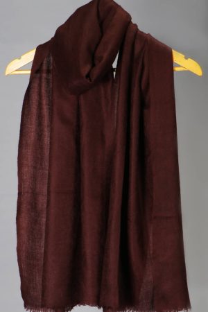 Pashmina Jaquard Stole - Coffee Brown