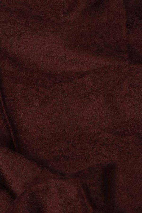 Pashmina Jaquard Stole - Coffee Brown