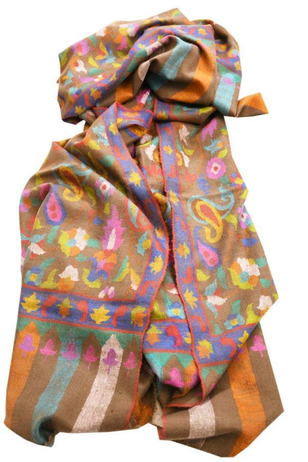 Pashmina Kani Jamawar Shawl - Multi