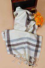 Pashmina Muffler - White
