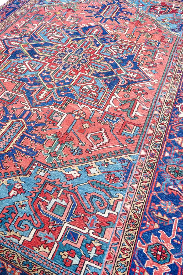 Antique Persian Heriz Serapi - Star Gaze