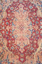 Persian Dabeer Kashan - Rustic Beige and Red