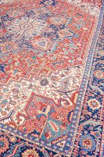 Antique Persian Heriz Serapi - Concentric Stars