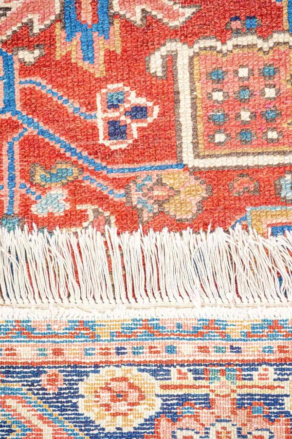 Antique Persian Heriz Serapi - Concentric Stars