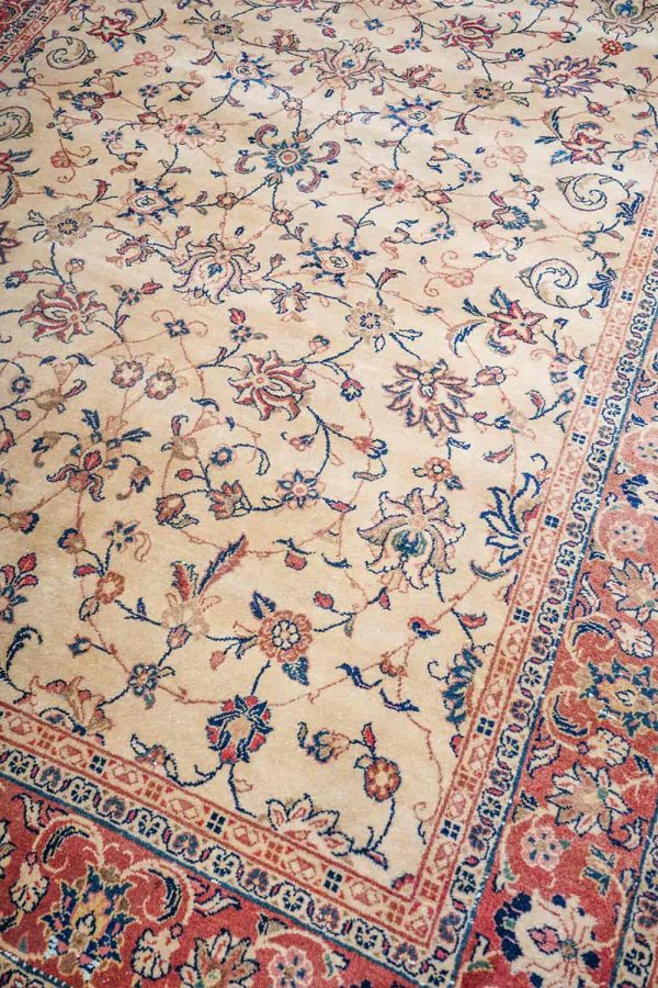 Persian Kashan - Golden Floral Vines
