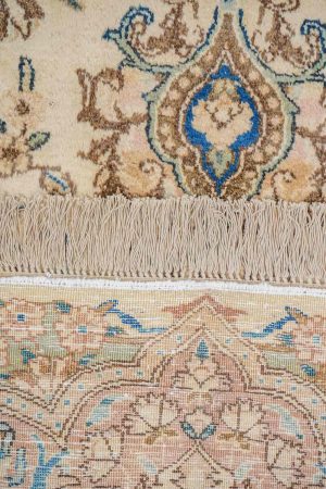 Beige and handcrafted Antique Persian Carpets made from Wool by Carpet Cellar