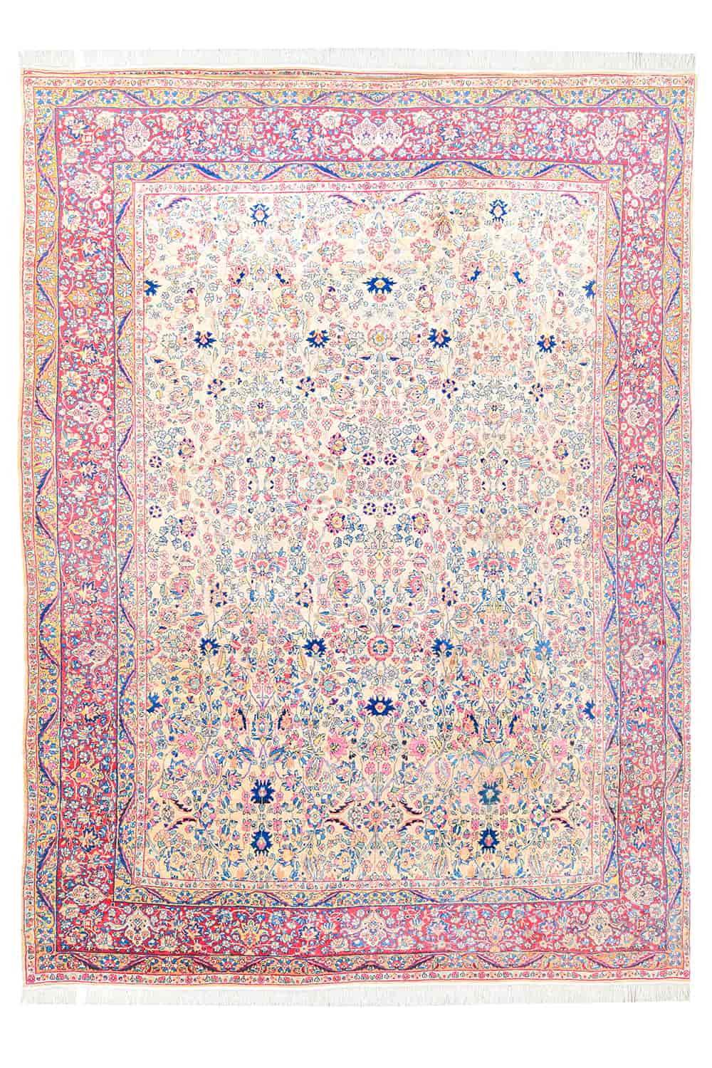 Antique Persian Kerman – Floral Fury