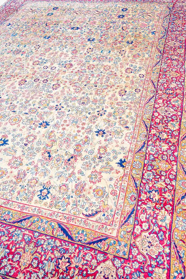 Antique Persian Kerman - Floral Fury