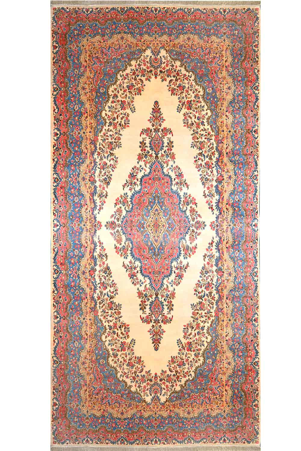 Antique Laver Kerman Aubusson – Diamonds