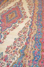 Antique Laver Kerman Aubusson - Diamonds