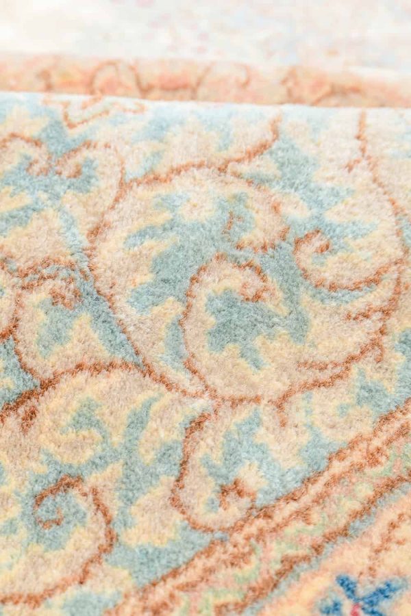 Antique Laver Kerman Aubusson - Palatial Beige