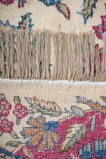 Antique Laver Kerman Aubusson - Palmettes