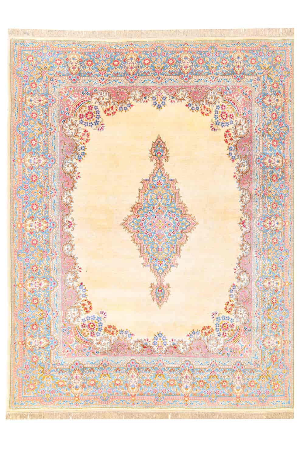 Persian Laver Kerman Aubusson – Subtle Beige