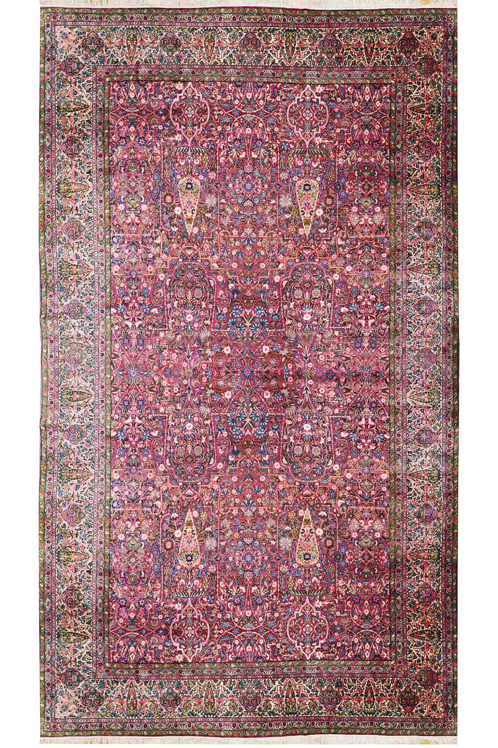 Antique Laver Kerman – Cypress in Pink