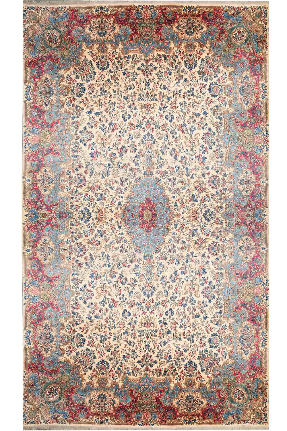 Antique Laver Kerman – Floral Fest