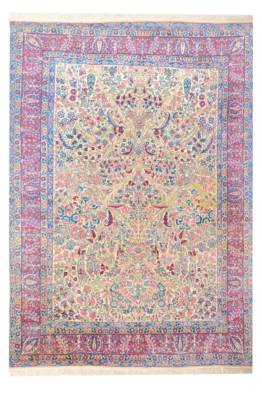 Antique Laver Kerman Millefleur – Serpentine