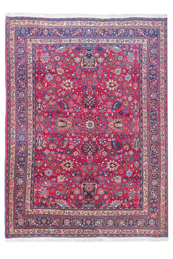 Antique Persian Saroukh - Festive Red