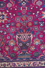 Antique Persian Saroukh - Festive Red