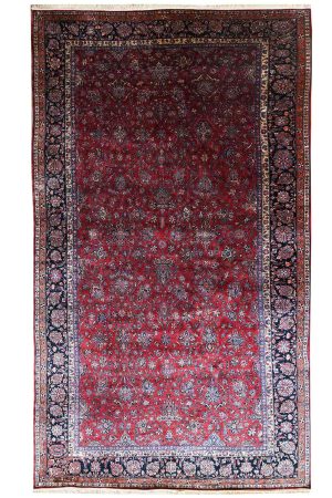 Antique Persian Pashmina Kashan - Royal Red