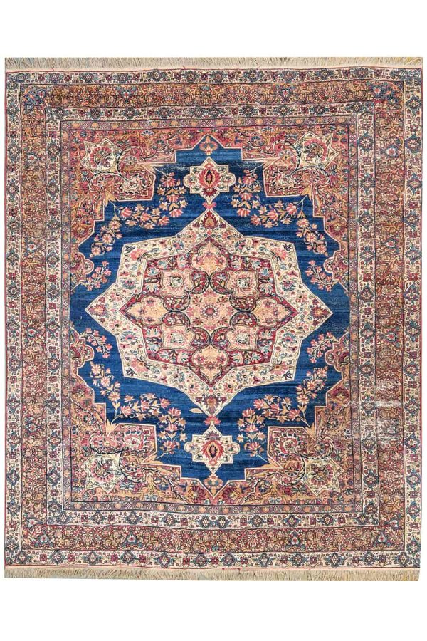 Antique Persian Shah Kerman - Sapphire