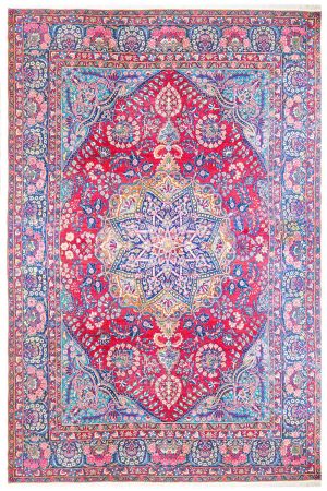 Antique Persian Yezd Kerman - Lava Red