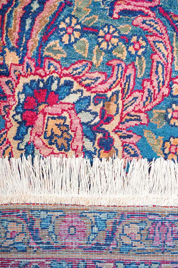 Antique Persian Yezd Kerman - Lava Red