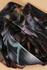 Printed Pashmina Stole - Black