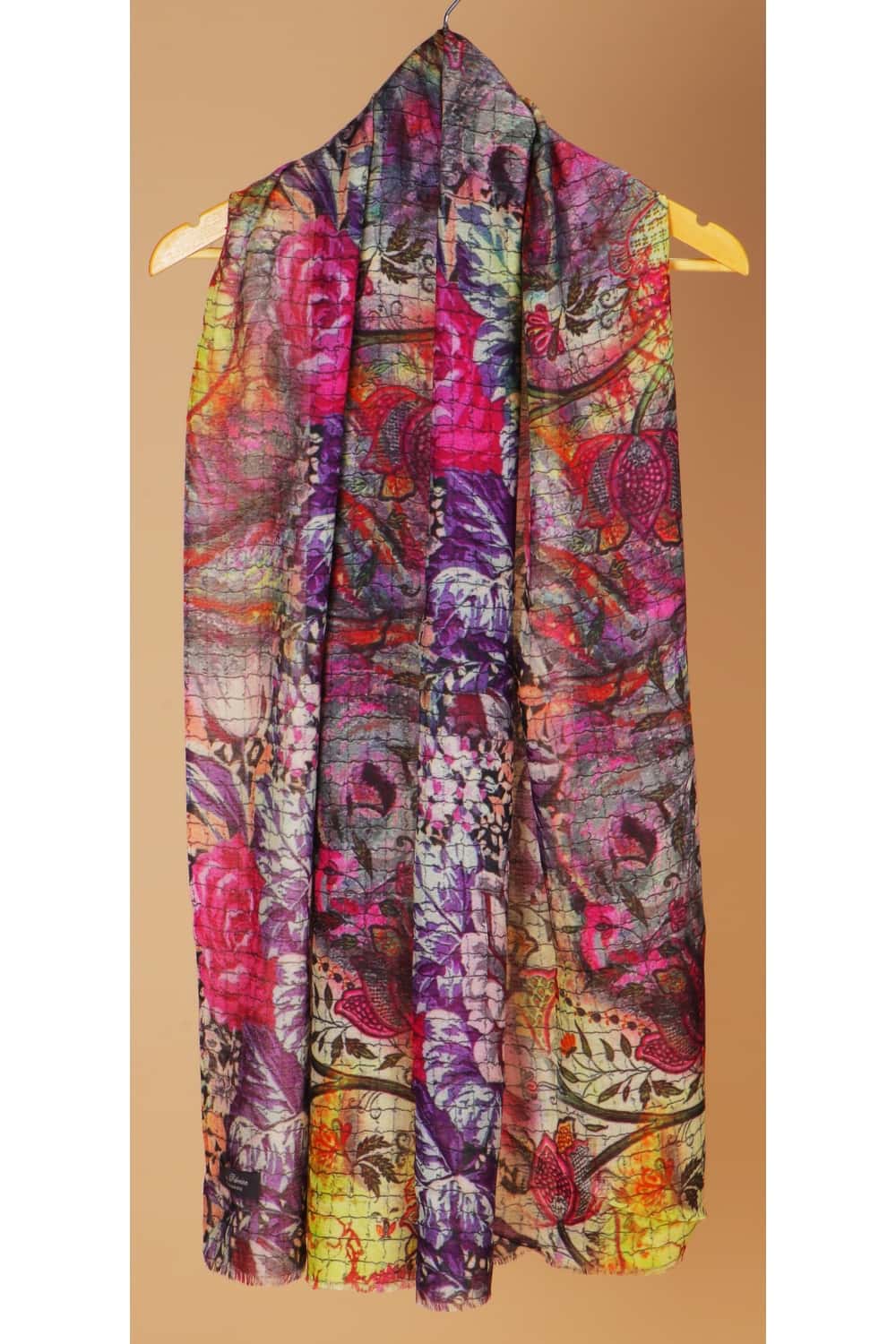 Printed Pashmina Stole – Purple