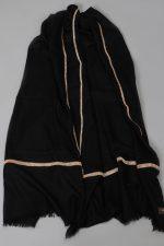 Semi Pashmina Stole - Elegant Black