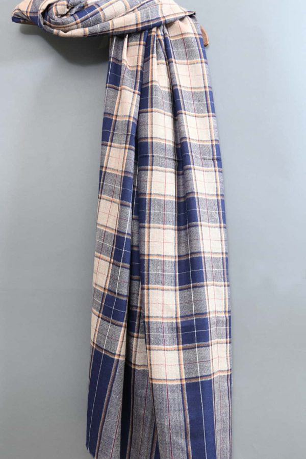 Shahmina Gents Shawl - Checkered Delight