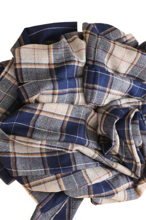 Beige and Light Grey handcrafted Shawls made from Shahmina by Carpet Cellar