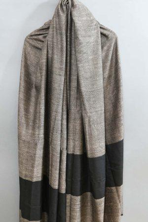 Shahmina Gents Shawl - Gray Dual Weave