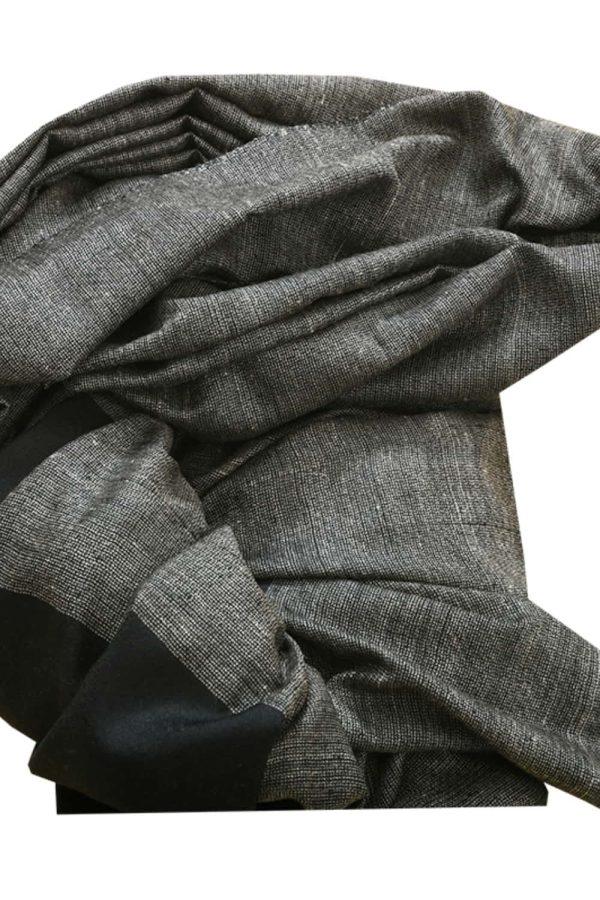 Shahmina Gents Shawl - Gray Dual Weave