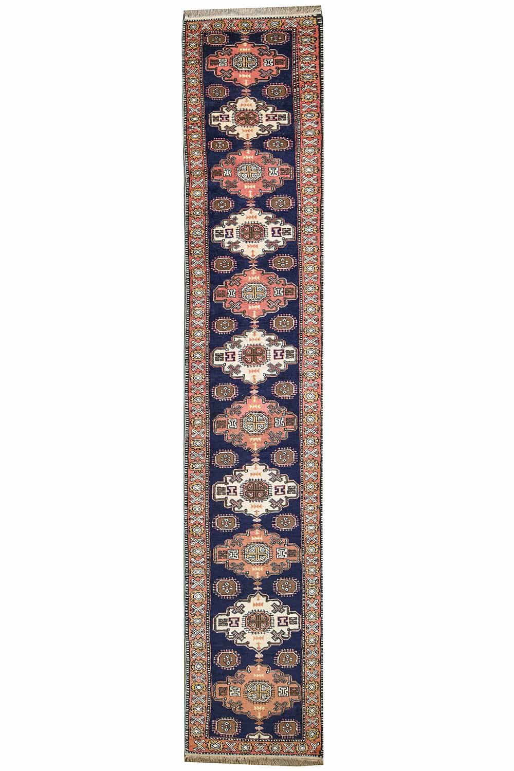 Vintage Ardebil Kazak Runner – Tazo