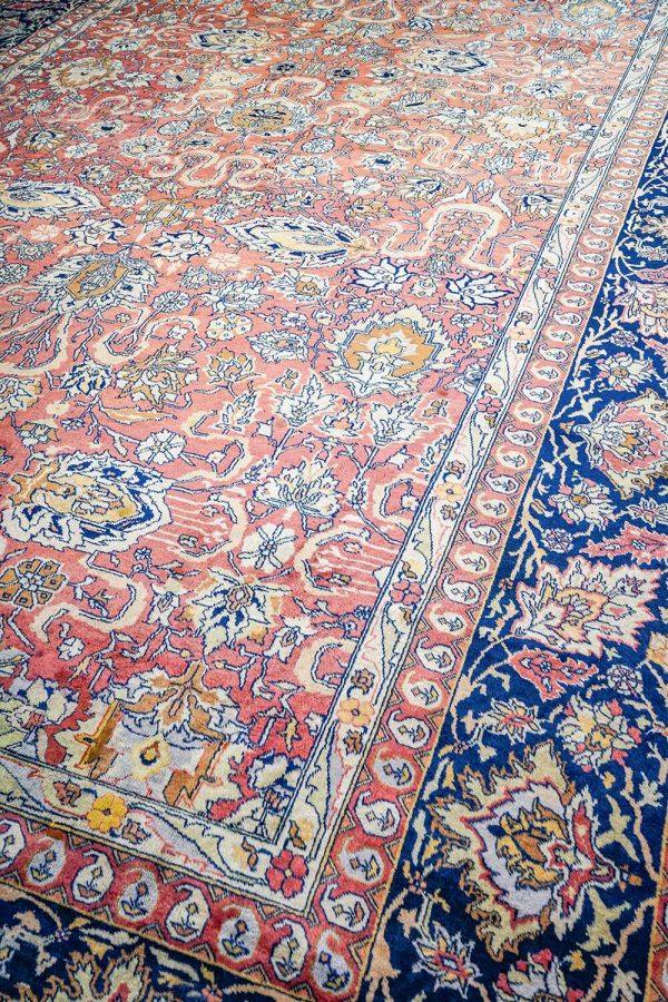 Antique Agra Jail Carpet - Lotus Bloom
