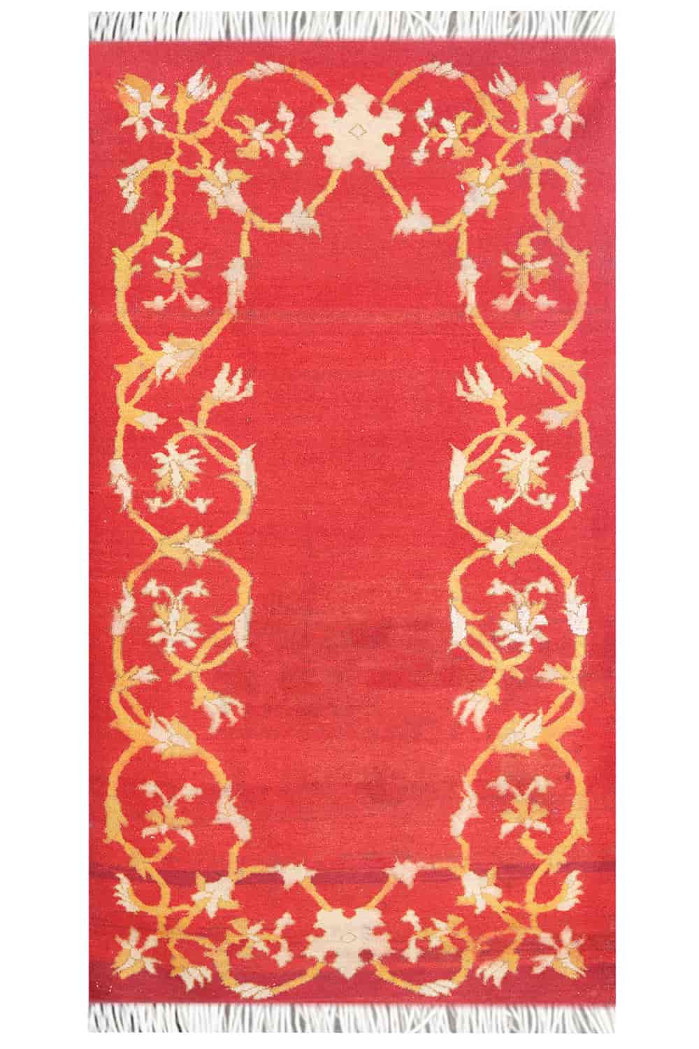 Agra Aubusson Art Deco – Ruby Red