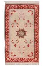 Vintage Agra Jail Cotton Carpet - Fortune