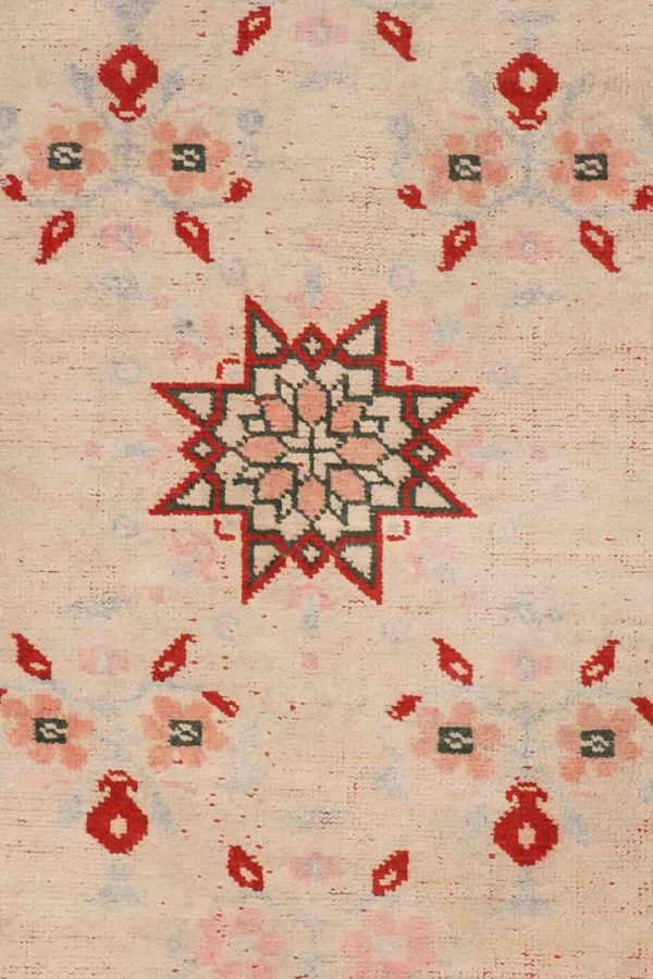 Vintage Agra Jail Cotton Carpet - Fortune