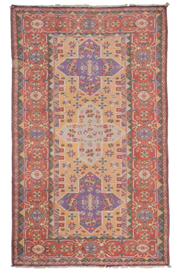 Vintage Agra Jail Cotton Carpet - Guiding Star
