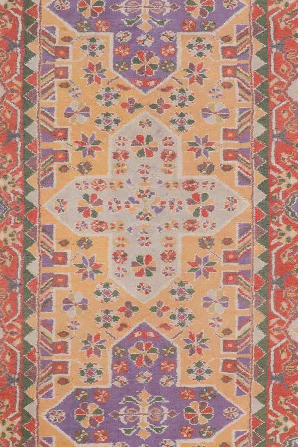 Vintage Agra Jail Cotton Carpet - Guiding Star