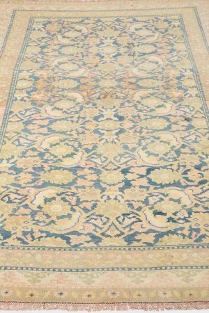 Pale Green and Blue handcrafted Antique Persian Carpets made from Cotton by Carpet Cellar