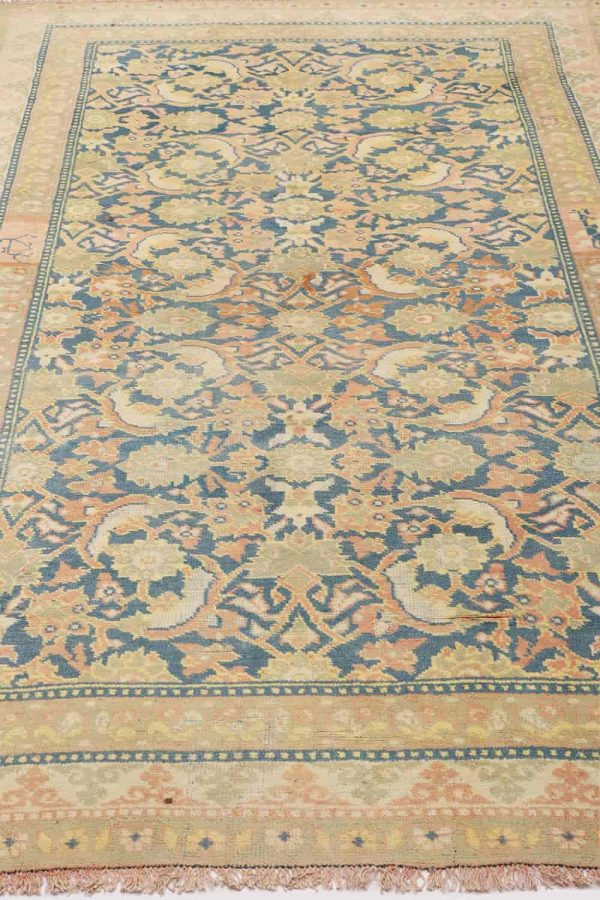 Vintage Agra Jail Cotton Carpet - Pale Green